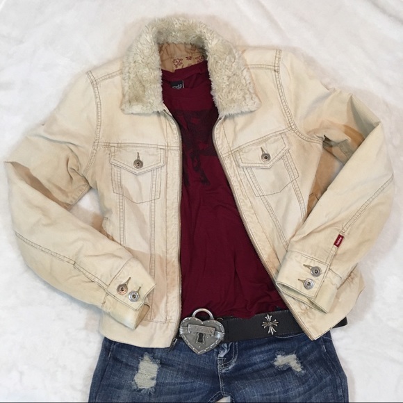 hollister sherpa trucker jacket